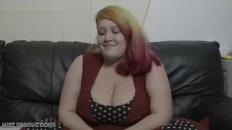 Busty BBW teen spreads her legs and toys with herself for the camera - Mist Productions