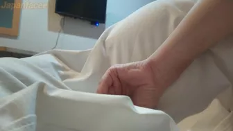 What should I do if my boyfriend and I lie on the bed of the hotel room and want to fuck my ass?