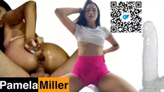 Coach fucks his Colombian gym student with yoga pants, double penetration and anal sex