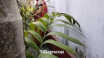 House Garden Clining Time Sex A Bengali Wife With Saree in Outdoor ( Official Video By villagesex91)