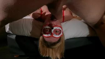 ass licking, deepthroat and double penetration with cum in ass - young french amateur couple
