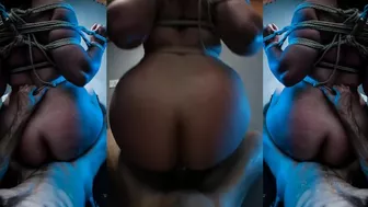 Cock hungry tied up french girl with huge hips and ass pmv