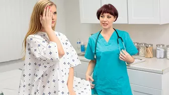 Cute Babe Harlow West Gets Special Treatment From Perv Doctor And Nurse