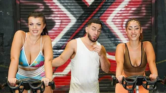 Two Perfect Assed Milfs Let Their Favorite Fitness Guru Stretch Them In A Private Workout Session