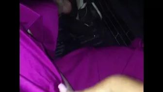 Dave&Mya - Mya fingers herself in the car on her way back from a party