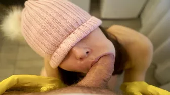 HORNY HOUSEWIFE Ep.1: he covers my face and gloves in A LOOOT of cum