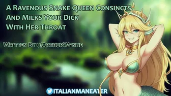 A Ravenous Snake Queen Constricts And Milks Your Dick With Her Throat | Lamia | Audio Roleplay