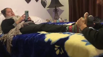 Can I massage your beautiful feet -foot fetish -sock fetish femdom