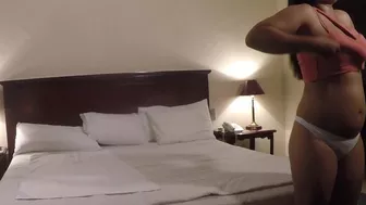 my stepsister wanted a massage and then she asked me to cum inside her