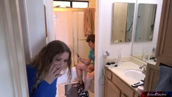 Stepson is addicted to porn and Stepmom uses her body to get him interested in real sex