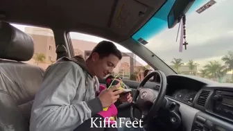 Goddess Kiffa - Public foot worship and sneakers worship at the Park FOOT WORSHIP DOMINATION