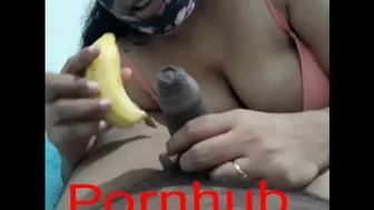 Banana with suck