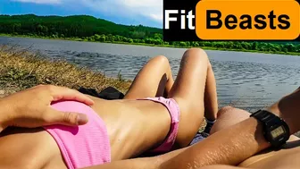 I Fucked my EXTREMELY HOT Step Sister By the Lake in front of some Fishermen