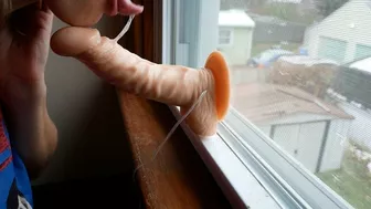 Hello Neighbor! JOI in the Window with multiple orgasms and cumshot (See more on my OnlyFans!)