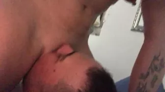 He wanted me to cum, on his face