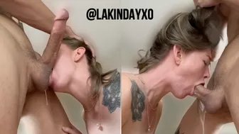 Worried Boyfriend Uses Her Throat To Relax