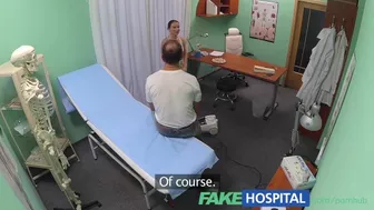 FakeHospital Gorgeous cleaning lady is unable to resist a man in uniform
