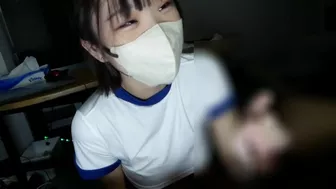 When I asked a big-breasted beauty to cosplay in a sexy gym uniform, it was so erotic that I had sex
