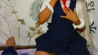 Sexo Anal con con mi estudiante, le lleno el culo de leche sin quitarle el uniforme.