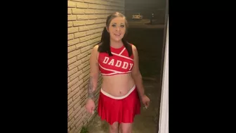 Cheerleader KItty Kash sucks dick & gets fucked hard to raise money for her squad