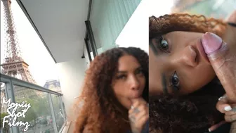 Cheating on my bf on a balcony in Paris 