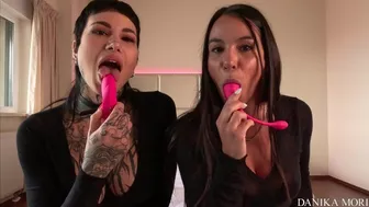 In the Shopping Center with remote control toys and we get dripping wet pussy in public