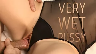 Quick Creampie In The Morning - Very Wet Pussy Closeup