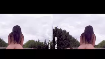 VR goddess Kira Queen wants your cock in her pussy for poolside POV fuck