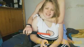 Busty German Blonde Rough Sex and Toyplay with electro stick and more