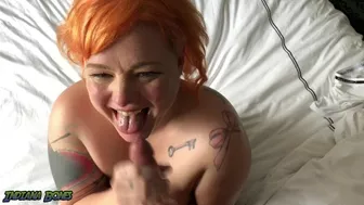 Met BBW at the hotel bar, she took me up to her room to blow me