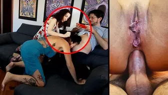ANAL CREAMPIES - I fuck her mouth wildly and then I cum in her ass twice!