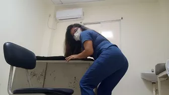 nurse leaves work and comes home to record homemade porn for her boss, she wants intense sex