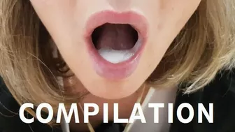 Cumshots blowjobs pussy anal oral creampie cum swallow compilation No music