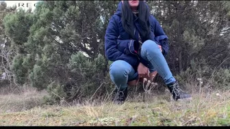 A beautiful girl went to the bathroom. She didn't know the camera was filming her