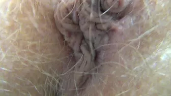 Front view and back view of my hairy pussy ( POV , blonde hairy bush)
