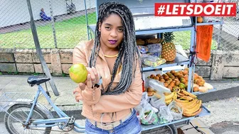 LETSDOEIT - Ebony Latina Into Sex By Horny Students