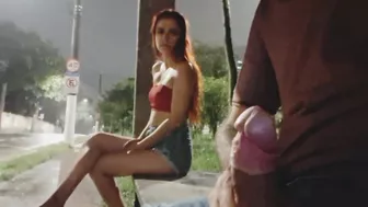 I risked masturbating at the bus stop next to a beautiful redhead.