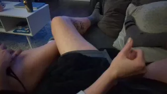 'Almost Caught' NutFlix & Chill - We Can't keep our hands off each other! (Juicy Lousie)