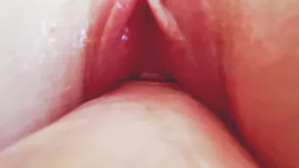 Camera on Dick! - Extreme Close Up Fuck and CUM Inside Tight Pussy - Amy Hide