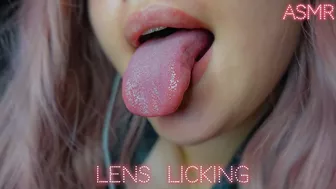 ASMR LENS LICKING
