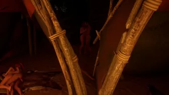 Cheating Behind the Tent Three Couples Lesbian Sex Camp Part 2