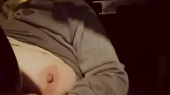 Dare accepted to drive while my tits are out