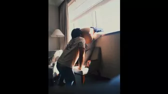 Daddy Takes Me To A Hotel To Fuck And Eat My Ass! His Wife Is So Lucky! I’m Jealous!