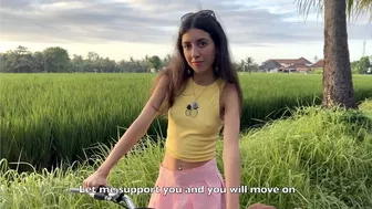 Thanked a stranger with my pussy after he helped me with my bike - Creampie