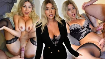 "I'm Sorry Babe Please Cum on My Pussy" Girlfriend makes it up to him for Cheating with her Boss