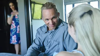 Hot Step Daughter Jane Wilde Rides Step Dad's Fat Prick In Front Of Step Mommy - FamilyStrokes