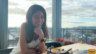 Brunette from a dating site fucked me on the first date