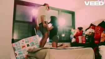 EXOTIC COUPLE GO TO AFRICA resort HAVE BLOW JOB by the WINDOW