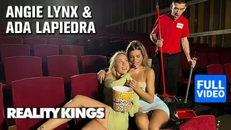REALITY KINGS - Angie Lynx & Ada Lapiedra Let Usher Jordi Join Them For A Wild 3some In The Theater