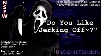 【NSFW Halloween Audio Roleplay】 Fem! Ghostface Wants You to Play with Your Cock For Her | JOI 【F4M】